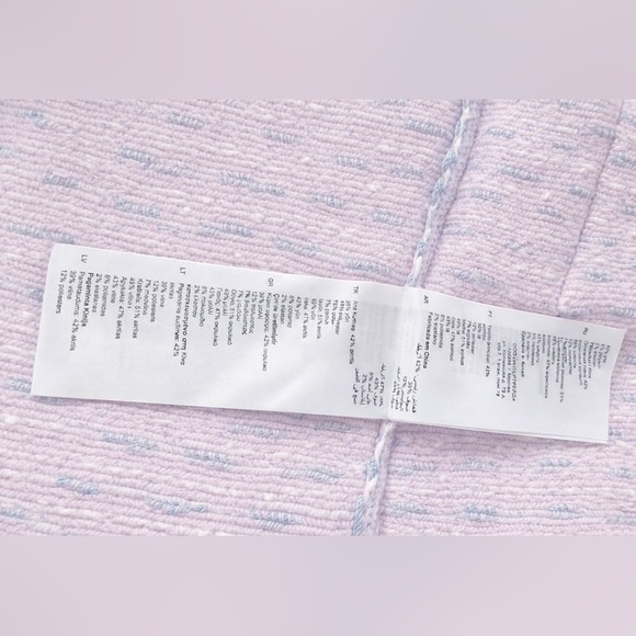 Cardigan Sandro Paris Tweed Knit Cardigan Pink/Blue/lilac| acrylic/wool bland S - Picture 7 of 7